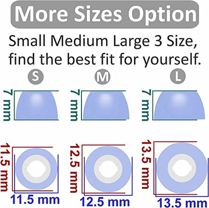 Memory Foam Ear Tips Compatible with Galaxy Buds 2 Pro Foam Tips Eartips,S/M/L 3 Pairs Violet (Foam Tip Galaxy Buds 2 Pro Violet)