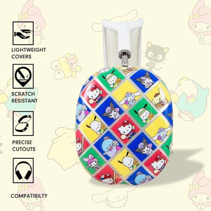 Sonix x Sanrio Protective Case Cover for AirPods Max Headphones - Stylish TPU Hard Shell Ear Cup Covers | Hello Kitty & Friends Sports - color: Hello Kitty and Friends Sports