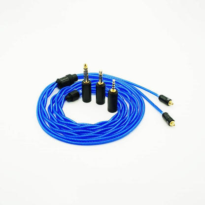 ISN Audio C2 2 Shares 72 Cores 6N+ OCC HiFi Audiophile Earphone Replacement Cable IEM Upgrade Cable with 3-in-1 Detachable Gold-Plated Plugs (MMCX) - size: MMCX