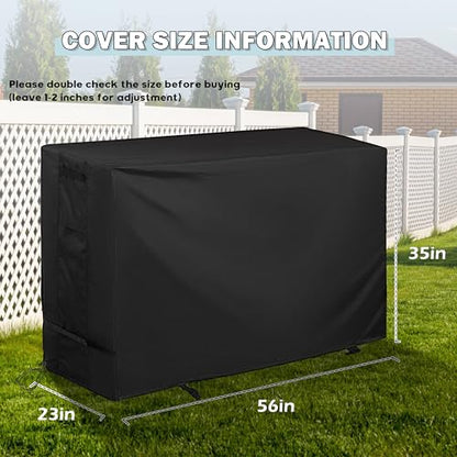 Griddle Cover for Royal Gourmet PD4001 4 Burner Propane Gas Griddle, Flat Top Grill Cover for Royal Gourmet 55in 4-Burner Outdoor Grill - size: 56"L x 23"D x 35"H
