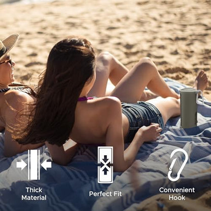 Heavy Duty Protective Carrying Case for Sonos Roam 2 | Green | Compatible with Sonos Roam, Roam 2 & Roam SL | Includes Bluetooth Button | Protect Your Wireless Speaker | Cover / Sleeve - color: Green