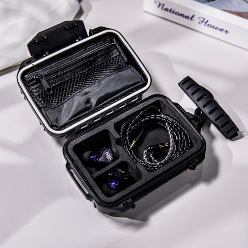 Kiwi Ears Cadenza II in Ear Monitor, 10mm Titanium Dynamic Driver IEM Earphone + Kiwi Ears SONICAP Waterproof IEM Hard Case