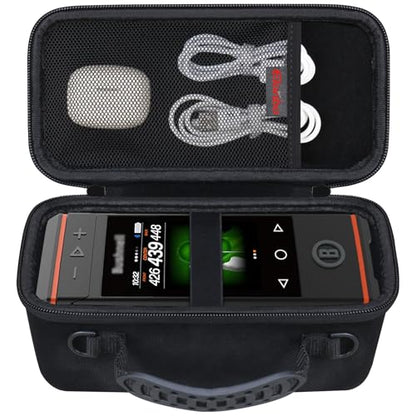 Elonbo Carrying Case for Bushnell Golf Wingman HD GPS Speaker, Black | Golf GPS Speaker and Handheld GPS Rangefinder Hard Travel Bag, with Mesh Pocket Handle Double Zipper, for Protective Storage - color: Black