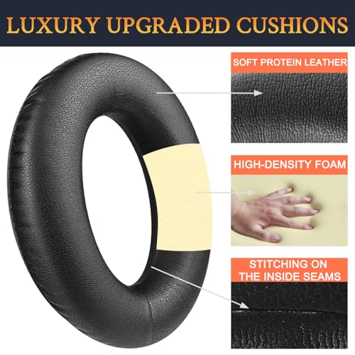 SOULWIT Replacement Kit for Bose Aviation (A20/X A10) - Black | EarPads + Headband + Mic Cover for (A20/X A10) Headphones