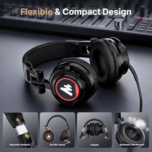 MAONO AU-A04H USB Microphone Kit with Headphones for PC, Podcast & Gaming | 192kHz/24Bit Vocal Condenser Cardioid Studio Mic Compatible with Mac & Windows for Recording, YouTube, Streaming, Voice-Over