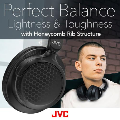 JVC Over Ear Wireless Active Noise Cancelling Headphones - Bluetooth 5.3 - Ambient Mode, 3 Audio Modes, Soft Comfort Pads, 35 Hr Battery, Foldable & Lightweight – Mic- Travel & All-Day Wear - HA-S75N - style: Active Noise Cancelling