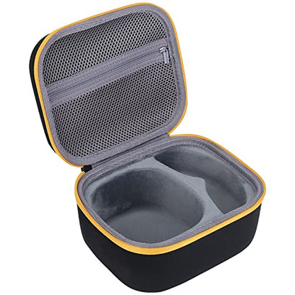 co2CREA Hard Case for Walker's Razor Slim Electronic Muffs Earmuffs - style: Yellow Zipper for Razor Earmuff