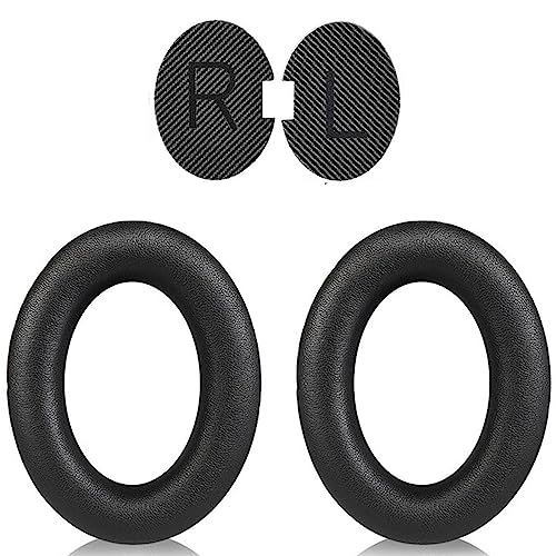 QC25 Ear Pads Cushions Replacement Compatible with Bose QC15 / QC25 / QC35 & 35 ii / QC2 / AE2 / AE2i / AE2W / Soundlink Headphones,Ear Muffs Memory Foam Earpads - color: Black
