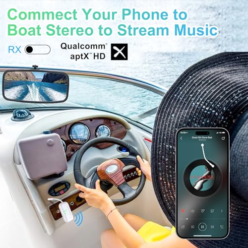 Bluetooth Transmitter Receiver, 2-in-1 V5.3 Wireless Adapter for Airplane, TV, PC, Gym, Switch. Supports up to 2 AirPods/Headphones. Audio Receiver for Car/Home Stereo,with AptX Low Latency & HD - color: White