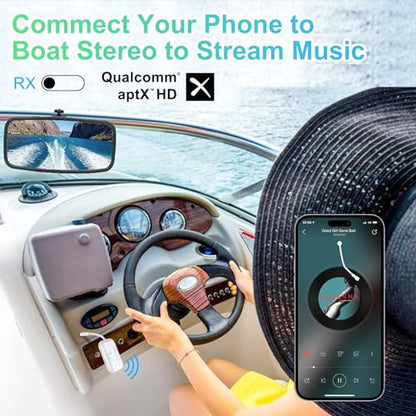 Bluetooth Transmitter Receiver, 2-in-1 V5.3 Wireless Adapter for Airplane, TV, PC, Gym, Switch. Supports up to 2 AirPods/Headphones. Audio Receiver for Car/Home Stereo,with AptX Low Latency & HD - color: White