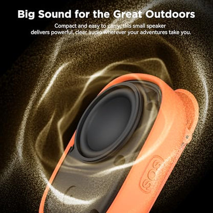 Clip-On Mini Bluetooth Speaker - color: Orange