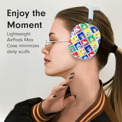 Sonix x Sanrio Protective Case Cover for AirPods Max Headphones - Stylish TPU Hard Shell Ear Cup Covers | Hello Kitty & Friends Sports - color: Hello Kitty and Friends Sports
