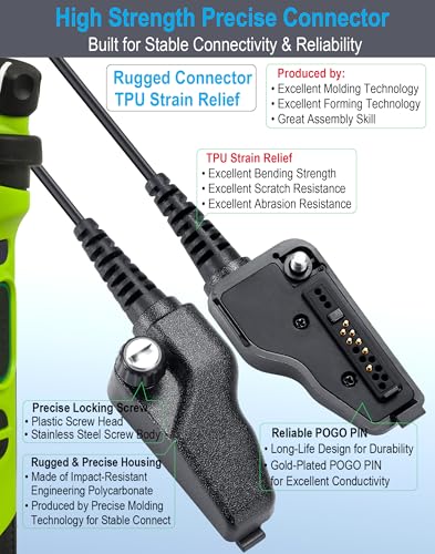 commountain Multi-Pin Earpiece for Kenwood Radios