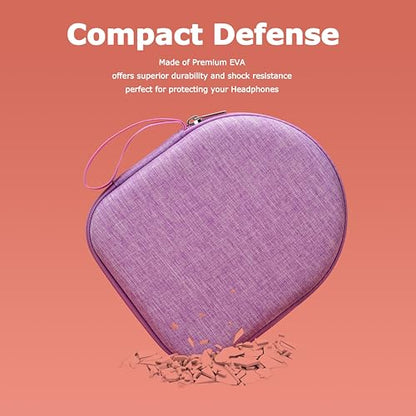 Ginsco Case Compatible with JBL Tune 510BT/520BT/500BT with Sony WH-CH520/510, Ultra-Slim Hard Shell Headphone Case for On Ear Headphones (Purple) - color: Purple