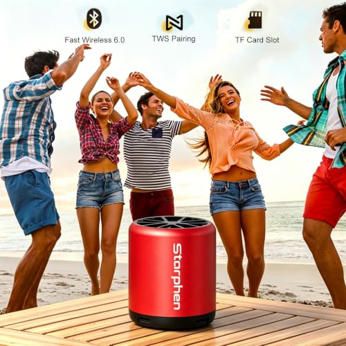 Mini Portable Bluetooth Speaker - color: M9 Red