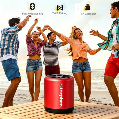 Mini Portable Bluetooth Speaker - color: M9 Red