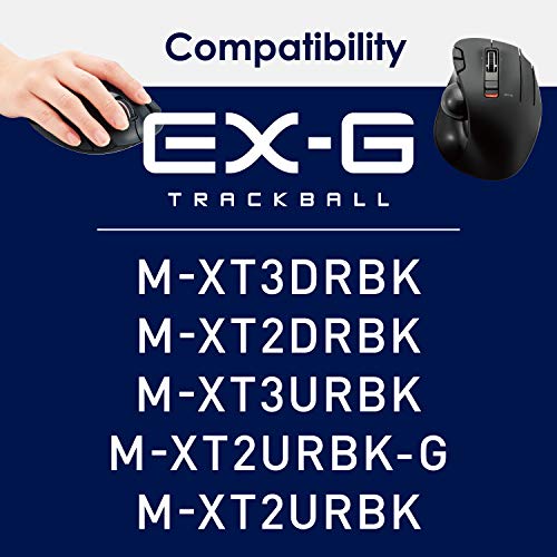 ELECOM Official Hard EVA Travel Protection Storage Case Replacement for M-XT2&3 Series, Wired/Wireless Thumb Control Trackball Mouse, Ergonomic Design, Optical Gaming Sensor - Case Only (BMA-XT2BK)