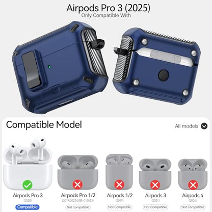 for AirPods Pro 3 Case Safety Lock (Blue) - color: Blue