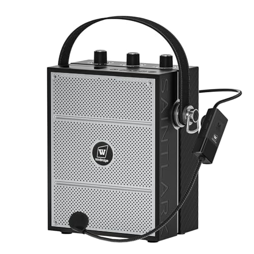 Voice Amplifier, 50W Bluetooth PA Speaker S98 with Wireless Headset Mic