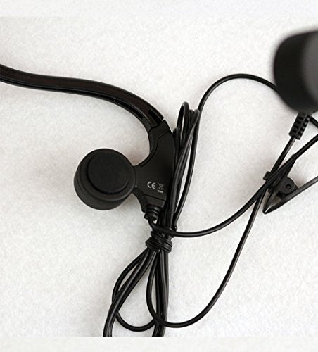 Bone Conduction Wired Headphones with Noise Cancelling Mic 3.5mm Connector Sweat Resistant Headphones for Cycling Running and Other Sports (Black)