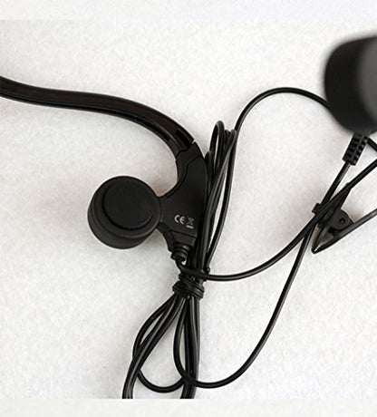 Bone Conduction Wired Headphones with Noise Cancelling Mic 3.5mm Connector Sweat Resistant Headphones for Cycling Running and Other Sports (Black)