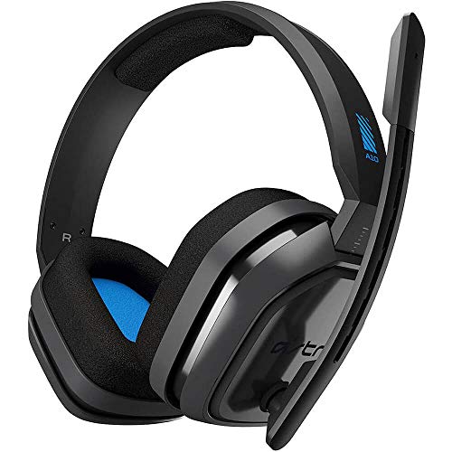 ASTRO Gaming A10 Wired Gaming Headset, Lightweight and Damage Resistant, ASTRO, 3.5 mm Audio Jack, for Xbox Series X|S, Xbox One, PS5, PS4, Nintendo Switch, PC, Mac- Black/Blue | Lightweight, Damage Resistant, ASTRO Audio, Dolby ATMOS, 3.5mm Jack, for Xbo