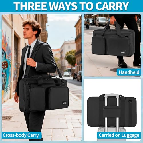 IBVIVIC DJ Controller Case Bag, Fits for DDJ-REV1/DDJ SR/SR2 | Fits Denon MC4000/Numark Mixtrack Pro FX/NVII/Mixstream Pro+/Mixstream Pro Go/NI Traktor Kontrol S4 MK3/S3 DJ Mixer Case - size: DDJ-REV1/SR/SR2