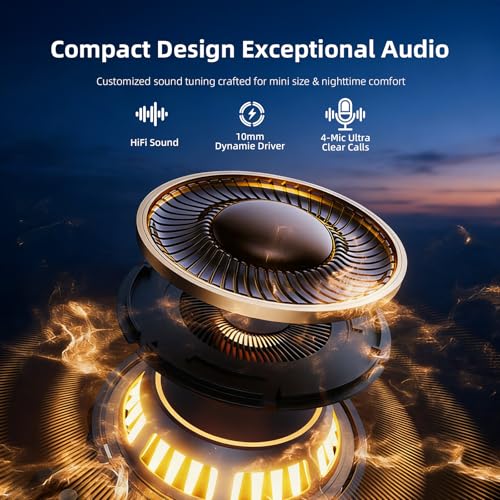 Mini Wireless Sleep Earbuds for Small Ears – Invisible, Low Profile Sleep & Work Earbuds, Tiny Discreet in-Ear Headphones, Discreet in-Ear Earphones for Small Ear Canals (Purple) - color: Purple