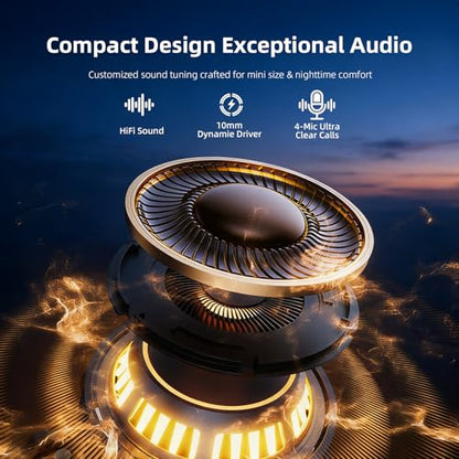 Mini Wireless Sleep Earbuds for Small Ears – Invisible, Low Profile Sleep & Work Earbuds, Tiny Discreet in-Ear Headphones, Discreet in-Ear Earphones for Small Ear Canals (Purple) - color: Purple