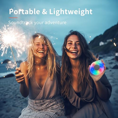 HEYSONG Waterproof Shower Bluetooth Speaker, Durable & Portable with Clear Sound, Ideal for Shower, Pool, Beach & Kayaking – Great Gift for All Ages - color: Transparent