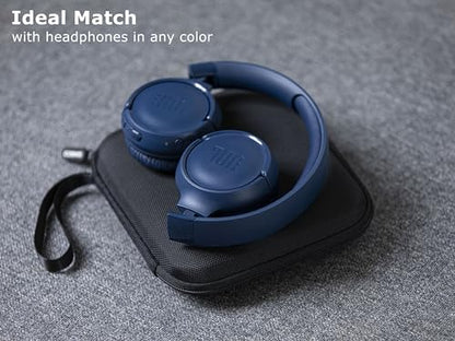 Ginsco Ultra-Slim Case Compatible with JBL Tune 510BT Bluetooth Headphones, with JBL Tune 520BT/670NC Live 460NC, Wireless On-Ear Headphones, Travel Carrying Headphone Case (Black) - color: Black