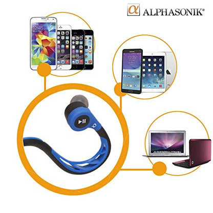 Alphasonik Premium In Ear Alpha Bass Noise Isolating Headset Earphones/Earbuds/Headphones with Stereo Microphone & Remote Control Made for Apple iPhone iPad iPod Samsung Galaxy Android Smartphones - style: Silver