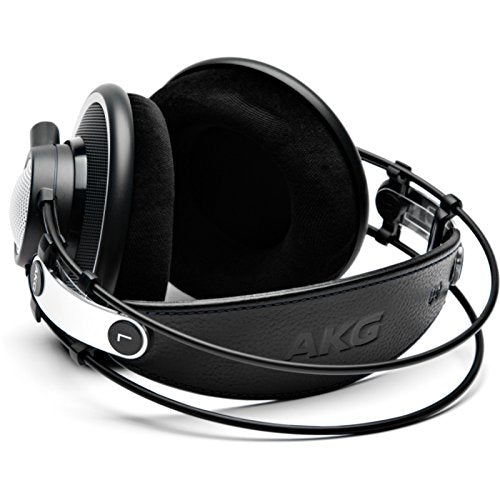 AKG Pro Audio 2458X00190 (K702) Over-Ear, Open-Back, Flat-Wire, Reference Studio Headphones,Black