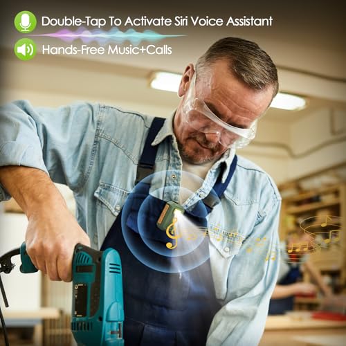 INFURTURE Wearable Speaker Clip on Speaker with RGB Light, Mini Speake Built-in HD Mic & TWS, Speakers for Hands-Free Music/Calls. Men's Gift for Working/Warehouse Work/Night Shifts/Dog Walking