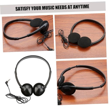 Happyyami Wired Noise Reduction Headset for Tablet Ergonomic Over Ear Headphones Lightweight and Comfortable Design for Long Use Durable and Practical for Home Office Work