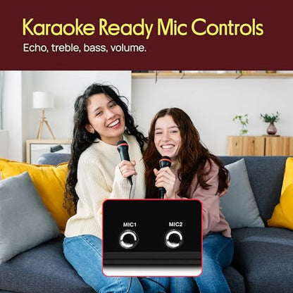 Pyle 5.2 Channel Bluetooth Home Theater Amplifier, 240 watts Peak Power, Microphone Input with Echo for Karaoke, ARC Hi-Def Input, USB-A Input with MP3 Player, FM Radio - PT875BT