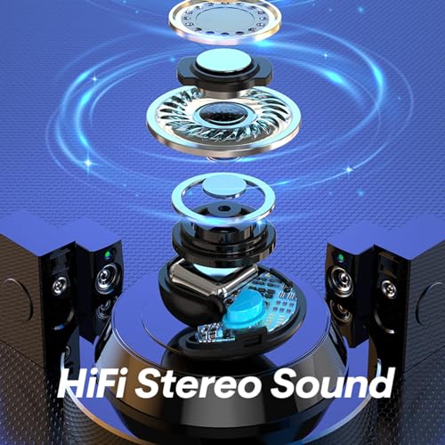 Xmenha Invisible Sleep Wireless Earphone IPX5 Waterproof Thin Invisible Sleep Earbuds for Side Sleepers Sleep Ear Buds Smallest Tiny Small Mini Discreet Earbud for Sleeping Invisible Headphones - color: Blue