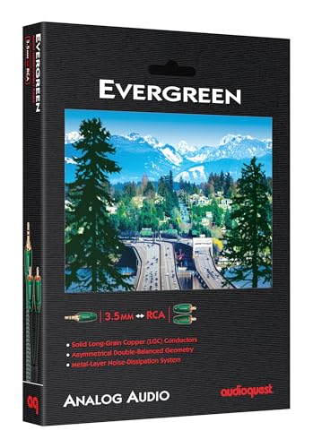 AudioQuest Evergreen 3.5mm Mini > RCA Audio Interconnect Cable - size: 8 m