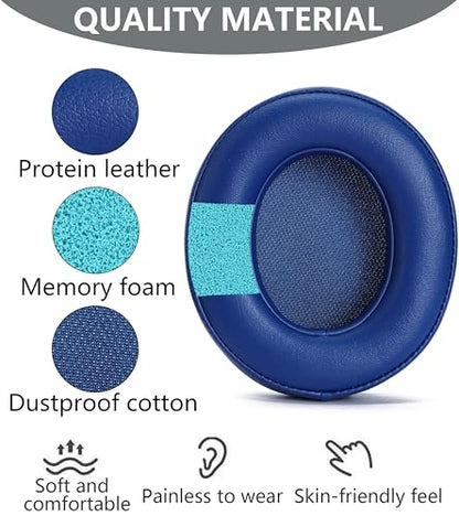 Replacement Ear Pads Compatible with Beats Studio 3 Wireless Blue - color: Blue