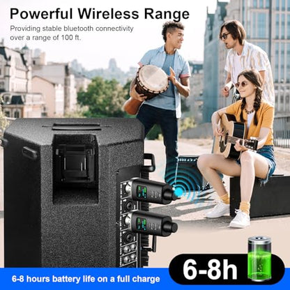 Aokeo AK-M1 XLR Bluetooth Receiver-High-Fidelity Wireless Audio Adapter,100ft Stable Connection,Stereo for Speakers,Mixers,DJ Equipment,Weddings(2 Pack) - color: Receiver x2