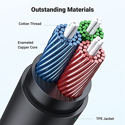 UGREEN Headphone Extension Cable 3.5mm Aux 3 Pole TRS Extender Cord 10FT | Male to Female, Audio Only, Gold Plated, Compatible with iPhone iPad Phone, Headset, Gaming Console, Car Stereo, Speaker - size: 10FT