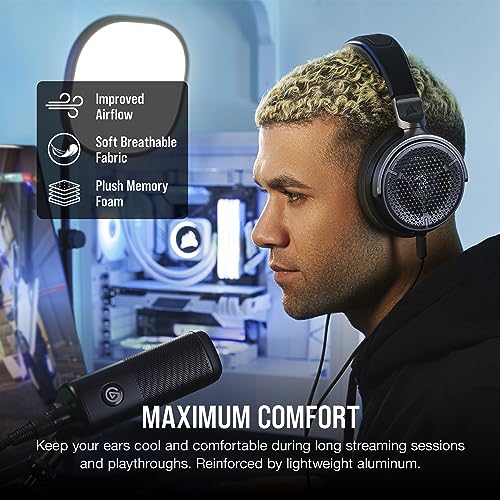 Corsair Virtuoso PRO Wired Open Back Gaming Headset - Detachable Uni-Directional Microphone - 50mm Graphene Drivers - 20Hz-40 kHz Frequency Response - Carbon - color: Carbon