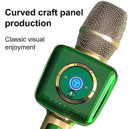 TOSING V1 Pro Professional 20W Karaoke Machine for Adults/Singer Microphone,U Segment Receiver Link to Bluetooth Speakers Sing Machine for AMP/TV/PC/Car/Smartphone(Emerald)