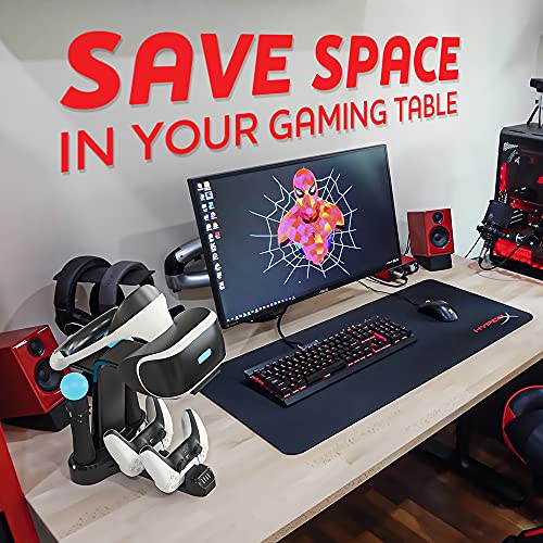 Skywin VR Charging Stand for Gamers, PSVR Charging Station to Showcase, Display, and Charge Your PS5 & Controller – Ideal Holiday Present & Birthday Gift (PlayStation 5) - color: PlayStation 5