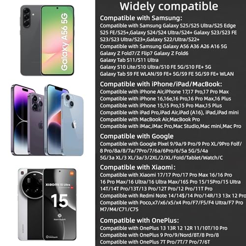 USB C Wired Earbuds Compatible with Apple iPhone 17 16 Plus 15 Pro Max 16e USB C Headphones for Samsung Galaxy S25 FE Edge S24 S23 S22 Ultra Earphones Wired Type C for Pixel 10 9 Oneplus 12
