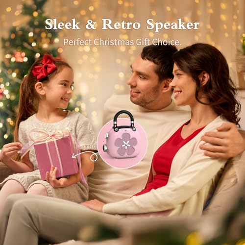DOSS Candy 2-in-1 Mini Bluetooth Speaker, Loud Audio, Cute Backpack Charm - color: Light Pink