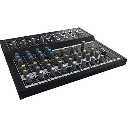 Mackie Mix Series Mix12FX 12-Channel Compact Mixer with Effects, Black - size: Mix12FX