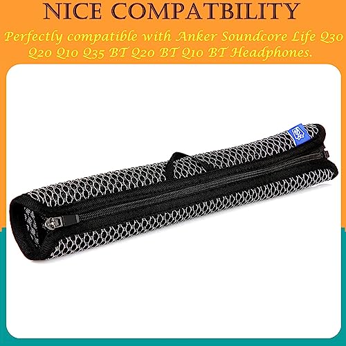 Life Q30 Q35 BT Headband Head Band Protector Cover Replacement Compatible with Anker Soundcore Life Q30 Q20 Q10 Q35 BT Q20 BT Q10 BT Headphone