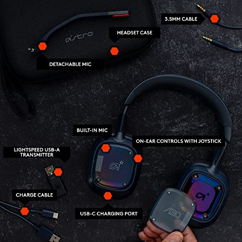 Logitech G Astro A30 Lightspeed Wireless Gaming Headset, PS5 - Blue - color: Blue