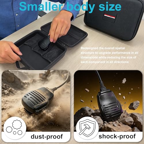 SAMCOM Walkie Talkie Shoulder Mic 2 Pin Remote Wire Shoulder Microphone